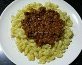 Foto langkah ke 4 dari resep Makaroni Saus Bolognesse.
