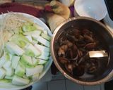 蛤蠣菇菇絲瓜的食譜步驟1照片