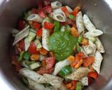 A picture of step 3 of Thousand Island Pasta Salad.