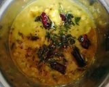 A picture of step 4 of Spinach daal (palakura pappu).