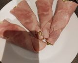 Une image de l'étape 5 de Cornets au jambon.