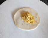 A picture of step 3 of Besan kachori.