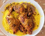 صورة لخطوة 3 من وصفة أفخاذ دجاج في الفرن مع أرز 🍚🍗🍗