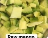 A picture of step 1 of Raw mango (Launji).