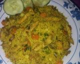 A picture of step 8 of Stir fry cuscus with mint zobo.