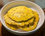 Foto del paso 7 de la receta: Pan naan dorado casero (con fécula de mandioca y harina integral)