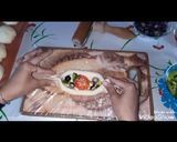 صورة لخطوة 7 من وصفة قوارب البيتزا التركيه بعجينه هاشه عجينه لكافه انواع المعجنات