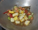 Foto langkah ke 4 dari resep Tahu Udang Petai.