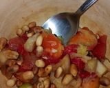 A picture of step 1 of Fruit Salad with Peanuts.