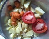 A picture of step 1 of Simple potato soup #allstarsrecipecontest.