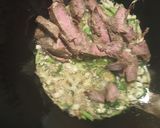 A picture of step 1 of Beef, Okra, and Beans.