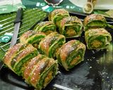 A picture of step 6 of Chicken Cheese Bread 14 August special.