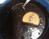 A picture of step 4 of Instant Marie biscuit Cake.