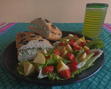 Foto del paso 11 de la receta: Ciabatta artesanal con aceitunas rellena de espinacas con queso