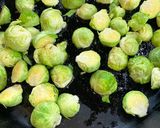 A picture of step 2 of Brussels Sprouts with Bacon!.