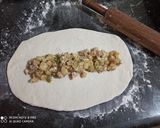 A picture of step 6 of Stuffed chicken braided bread.