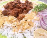 A picture of step 5 of Mutton Lehsunni Masala Boti.