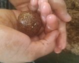 A picture of step 5 of Ragi laddoo.