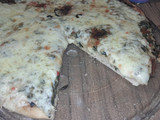 Pizza de espinaca.