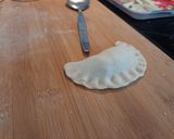 A picture of step 8 of Pierogi (Polish Mushroom Dumplings).
