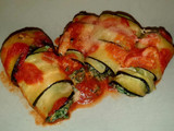 Rollitos de calabacín y espinacas