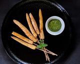 A picture of step 4 of Grilled Baby corn.