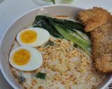 Foto langkah ke 6 dari resep Mie Instan Kuah Kari Susu.