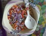 A picture of step 1 of Chaana Chaat.