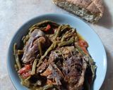 Une image de l'étape 7 de Tajine d'agneau aux haricots verts.