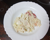 Foto del paso 1 de la receta: Sándwich de ensalada de col, pollo y zanahoria con mayonesa