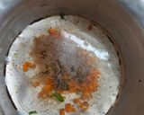 A picture of step 3 of Zan millet porridge.