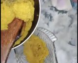 A picture of step 4 of Suji Ka Halwa🍛😋😋😋.