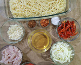 A picture of step 1 of Chow Mein.