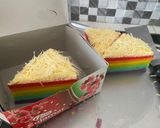 Foto langkah ke 9 dari resep Rainbow Cake.