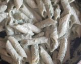A picture of step 9 of Pesto pasta.