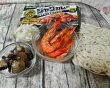 烏龍海鮮咖哩麵的食譜步驟1照片