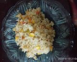 A picture of step 3 of Corn fried Rice.