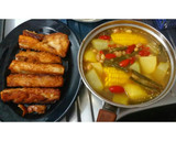 Foto langkah ke 6 dari resep Sayur Asem + Ikan Asin Sederhana Dan Enak.