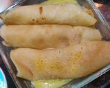A picture of step 7 of Stuffed crepes with Mexican green sauce.