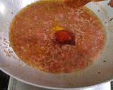 A picture of step 3 of Cheesy Masala pav.