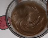A picture of step 3 of Golden Dust Cake.....molten chocolate.