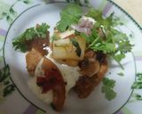 A picture of step 4 of One Bite Tikka chaat.