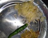 A picture of step 2 of Schezwan Chutney.