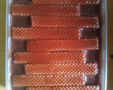 Foto langkah ke 3 dari resep Pudding Wafer Coklat Simple (Olahan Kue Sisa Lebaran).