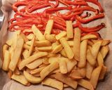 Foto del paso 3 de la receta Papas Fritas, Huevos y Pimiento