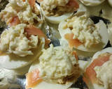 Foto del paso 5 de la receta: Huevos rellenos con salmón gratinados