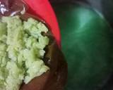 Cara Membuat Pudding Kelapa Tape Ketan Hijau 3