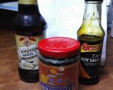 A picture of step 2 of Chicken in spicy peanut powder sauce with rice.