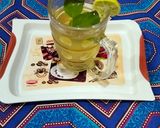 A picture of step 4 of Green Tea and lemon.