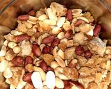 A picture of step 2 of Shenga Poli / Peanut Poli.